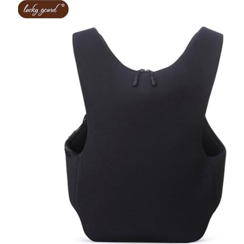 OURCIAO New Men Backpack Softback Double-Shoulder Waterproof Material Bags 15.6" Laptop Bag Knapsack Free Shipping D089