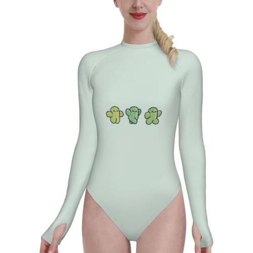 Sexy One Piece Swimsuit Cactus Women Push Up Swimwear Beach Sports Bathing Suit 2021 Swim Wear