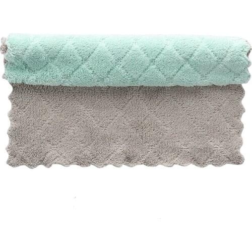 Micro Fiber Cleaning Cloth Rags Water Absorption Non-Stick Oil Washing Kitchen Towel Household Tools Cleaning Wiping Tools