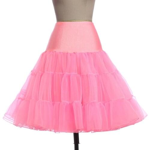 Spring Cosplay Petticoat Woman Underskirt 65CM Length Knee Short Wedding Petticoat 3 Layers Puffy Organza Evening Tutu