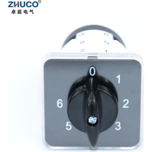 ZHUCO SZL9-20/0-6.3 20A 3 Phase Changeover Selector Universal Rotary Cam Switch For Electric Welder/Ultrasonic Equipment