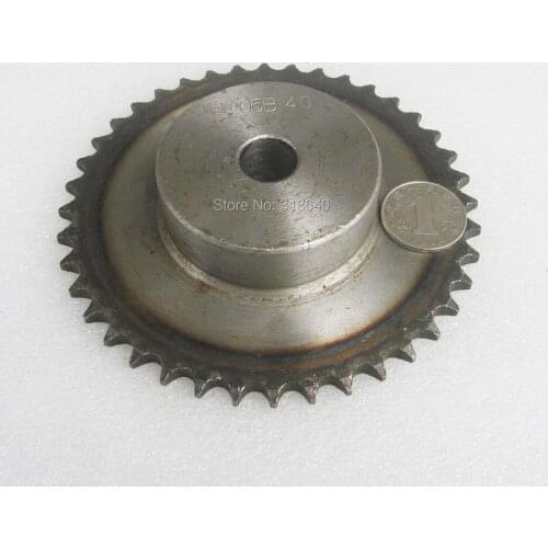06B 40T 40Teeth Pitch 9.525mm 3/8" Bore not larger than 18.3mm Industry Transmission Drive gear Single Sprockets mechanical part