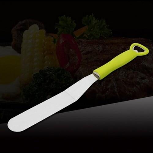 1PC Stainless Steel Pizza Cutter Pizza Peel with Sawtooth Cake Knives DIY Baking Tools KX 187