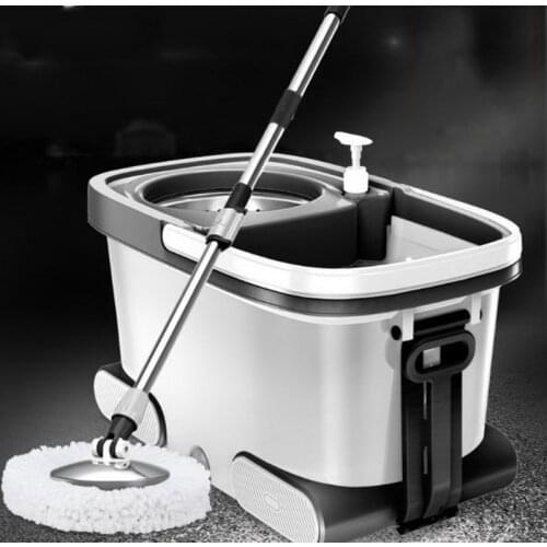 150216/High quality stainless steel mops/Dual drive Household mop bucket/Automatically rotate the mop/Super tough material