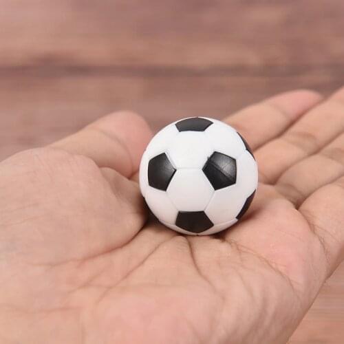 2pcs 32mm Black and white Environmentally friendly resin Foosball table soccer table ball football balls baby foot fussball