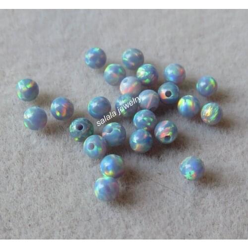 200pcs /lot 2.5mm Round Ball Cut Opal Op78 Round Opal, Synthetic Round Ball Fire Opal Beads for Body Piercing Jewelry