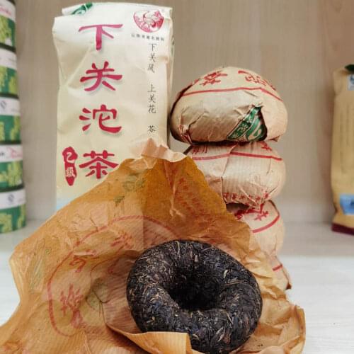 2007 Class B YI JI Raw Pu-erh Xiaguan Shen GreenChinese Cha Xiaguan Tuo 500g