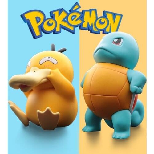 Anime Pokemon Obscene Psyduck Squirtle GK Manga Statue Figurines PVC Cartoons Kawaii Action Figure Collectible Model Doll Toys
