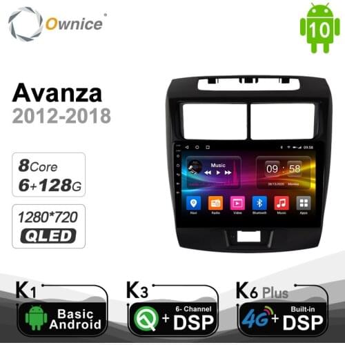 6G+128G Ownice 2din Android 10.0 Car DVD Radio Player navigation GPS For Toyota avanza 2012 - 2018 DSP 4G LTE SPDIF Multimedia