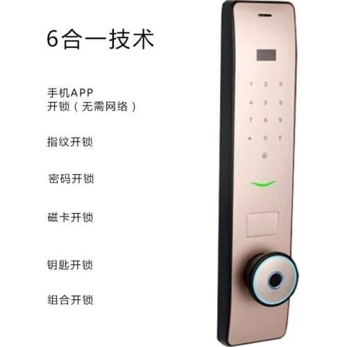 Automatic Smart Lock Semiconductor Fingerprint Lock Password Magnetic Card Mobile APP Electronic Lock