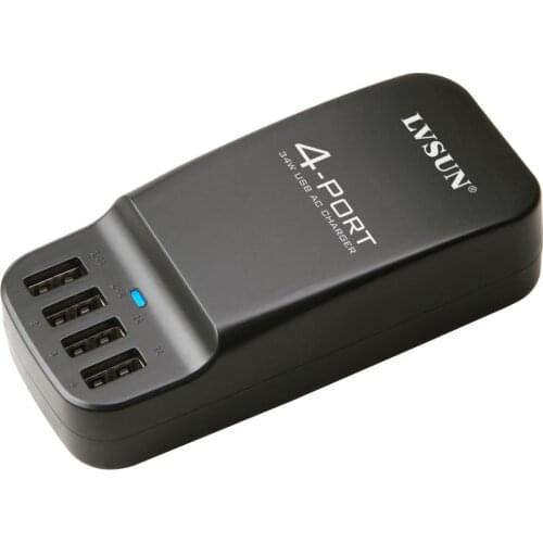 Udoli 4 Port USB Fast Charger AC Power Adapter Universal Portable Mobile Phone Wall Charger For iPhone 6 6s iPad Samsung Xiaomi