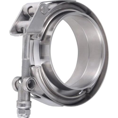 Stainless steel 1.75 inch male and female flange Quick release V band clamp flange kit