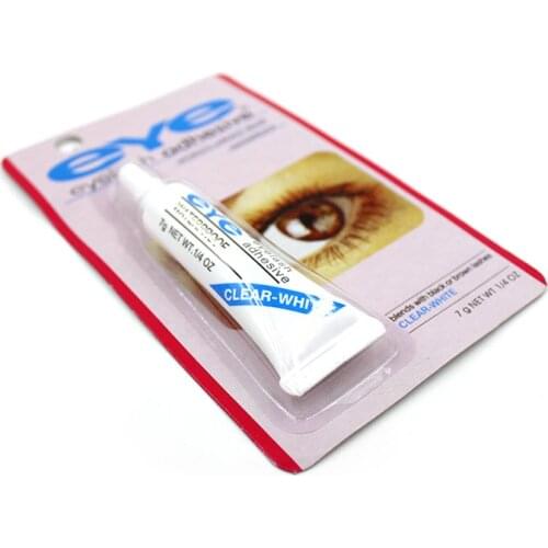10Pcs Eye Lash Glue Clear White Makeup Adhesive Waterproof False Eyelashes Lady