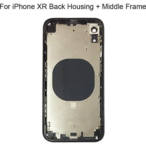 New XR Battery Cover Back Housing For iPhone XR Back Metal Middle Frame Chassis Full Battery Housing Assembly