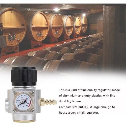 Mini Gas Regulator T21*4 Regulato Soda CO2 Charger Kit 0-90 PSI Stream Beer Keg Charger For European Draft Beer Kegerator tool
