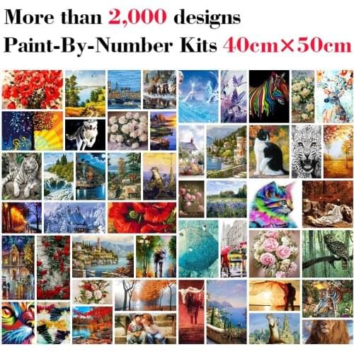 Mileelife Paintting By Numbers for Kids Adults DIY Beginner Oil Painting Kit Home Decoration