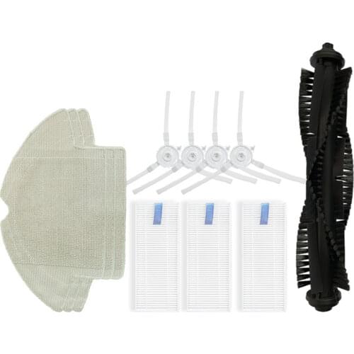 Robot Vacuum Cleaner Main Brush HEPA Filter Side Brush Mop Cloth for 360 S6 Robotic Vacuum Cleaner Filter Parts Accessories
