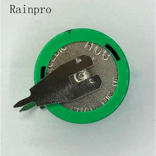 Rainpro 2PCS/LOT 1.2V 80mAh Ni-MH Ni MH Batteries With Pins Rechargeable Button Cell Battery for timer