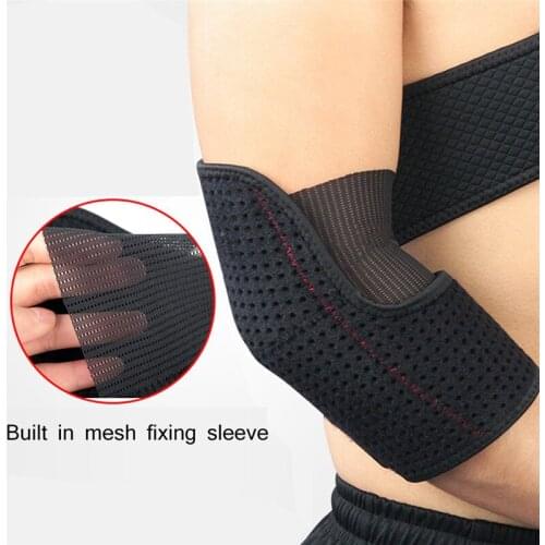 Adjustable Sports Elbow Brace Support Breathable Elbow Pads for Basketball Volleyball Workout Gym Sports Safety Arm Sleeve Pads