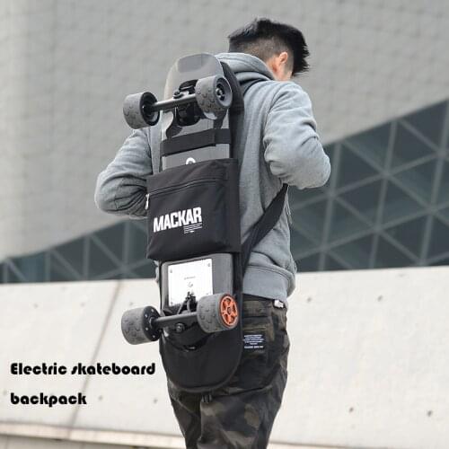 80*24*7cm Electric Skateboard Backpack Double Shoulder Surfing Skateboard Backpack Adjustable Shoulder Strap Bag Skate Board Bag