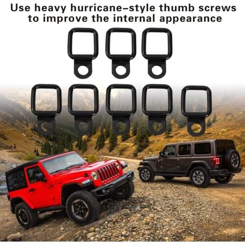 Tie Down Anchor Outdoor Heavy Duty D Ring Anti-resistance Repairing Parts for Jeep Wrangler Unlimited Rubicon X 95-17