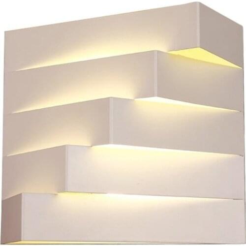 LED modern wall lamp personality rotating space stair wall lamp showroom living room bedside bedroom light fixtures