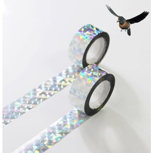 80M Anti Bird Tape Audible Flash Reflective Bird Scare Tape Audible Repellent Fox Pigeons Repeller Ribbon Deterrent Tapes 2.4CM