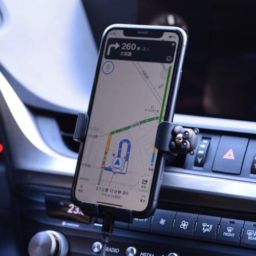 Universal Cartoon style Gravity Auto Phone Holder Car Air Vent Clip Mount Mobile Phone Holder CellPhone Stand Support For iPhone