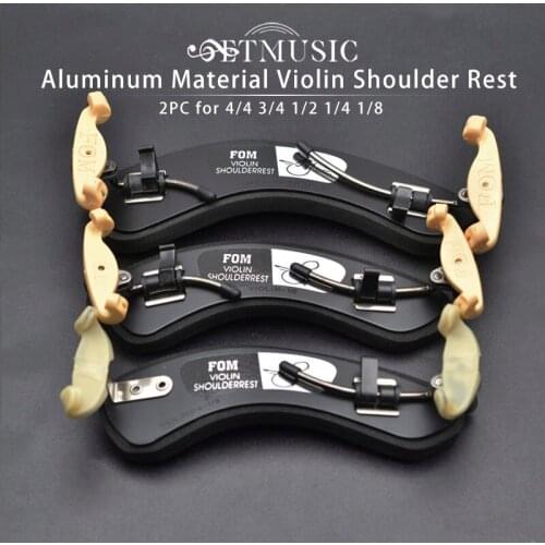 2pcs FOM Aluminum Material Violin Shoulder Rest ME-051/052/053 for 1/2 1/4 1/8 3/4 4/4 Fiddle Violin Accessories