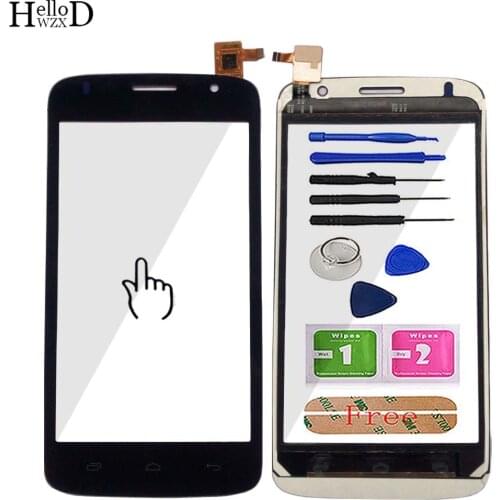 5" Touch Screen Glass For Logicom E500 Touch Screen Digitizer Panel Front Glass Lens Sensor Replacement Tools 3M Glue Wipes