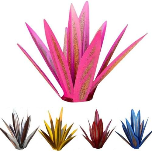 Agave Wrought Iron Plant Crafts Garden Decoration Ornaments Iron Sheet Material Simulation Decoration For Garden Living Room