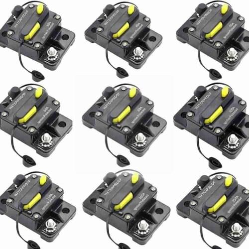 Circuit Breaker, With Manual Reset, Suitable For RV Battery DC, Yacht Waterproof, Trailers, Bus 30A-250A 12V-72V P4C1