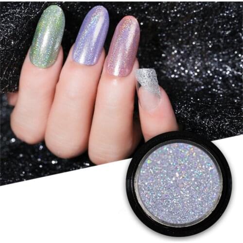 Nails Art Glitter Pigment Powder Gel Polish Mirror Manicure Sparkles Chameleon UV Decorations Chrome Holographic Nail