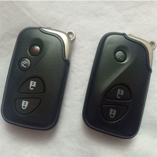 DAKATU with logo 3/3+1 4 Button Remote Key Shell for LEXUS ES IS LS RX GX GS LX Replacement Keyless Entry Fob case