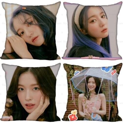 OH MY GIRL Dun Dun Dance Pillow Cover Bedroom Home Office Decorative Pillowcase Square Zipper Pillow Cases Soft No Fade 0512