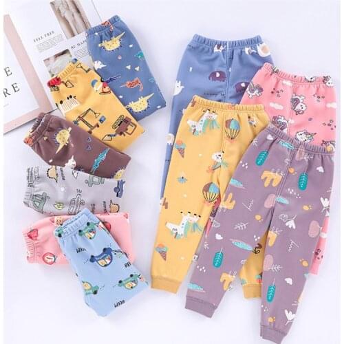 Kid Leggings For Girls Cotton Toddler Infant Striped Leggings Knit Pants Children Cute Stretchy Warm Trousers Winter Warm Panty