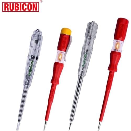 150-250V Voltage Detector Electroprobe Electric Alert Tester Volt Test Pen Plastic Handle Screwdriver Home Electricity Tools