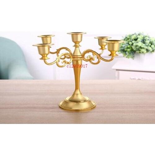 European five candlelight dinner wedding set a candle table five head hotel living room dining room table set a table