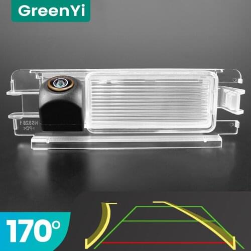 GreenYi Trajectory 170° AHD Car Rear View Camera for Renault Dacia Sandero Pulse Logan Nissan Micra March Night Vision 4 Pin