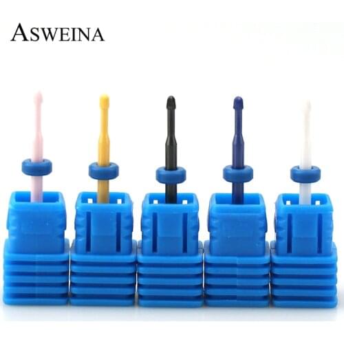 1pc Ceramic Nail Eletric Drill Bits Burr Milling Cutter For Professional Manicure Machine Nail Polish Files Art Salon Tools