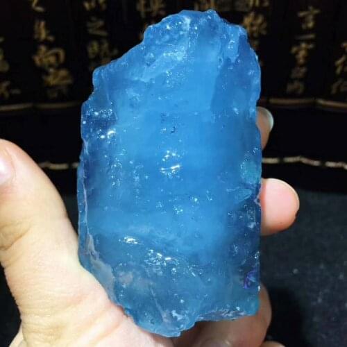 Beautiful 100% natural sea sapphire raw stone natural crystal reiki healing