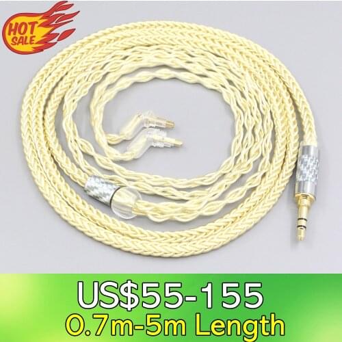 LN007639 8 Core Gold Plated + Palladium Silver OCC alloy Cable For Sony MDR-EX1000 MDR-EX600 MDR-EX800 MDR-7550 Earphone
