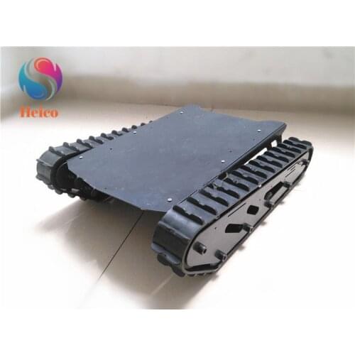 Metal RC Tank Rubber Track Robot Platform Tank Chassis Wireless Remote Control Heavy Load RC Tank Mount for Robot Arm