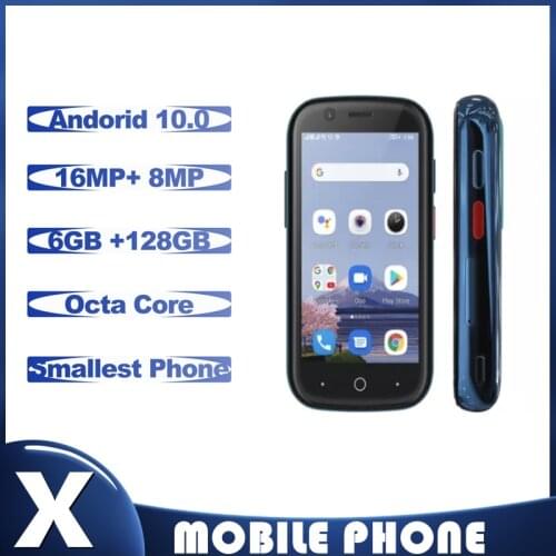 Original Unihertz Jelly 2 Worlds Smallest Mobile phone Android 10 Helio P60 Octa Core 4G LTE Smartphone 6GB+128GB NFC Cellphone