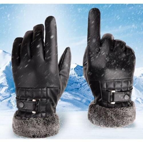 1 Pair Men Winter Warm Motorcycle Ski Snowboard Gloves Men Racing Motorbike Motocross Riding Gloves Thermal Full Finger Guantes