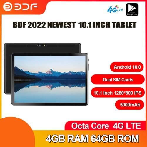 Russian Free Shipping BDF 10 Inch Tablet Android 9.0 Octa Core 4G Phone Call Google play tablets PC 2GB 32GB 10.1 WiFi Bluetooth