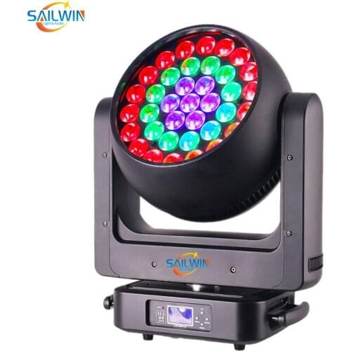 Aura Lyre 37X25W 4in1 RGBW Martin ZOOM LED Moving Head Wash Beam Light Disco Lighting DMX512 Stage Lights 15/27CH Laser Lighting