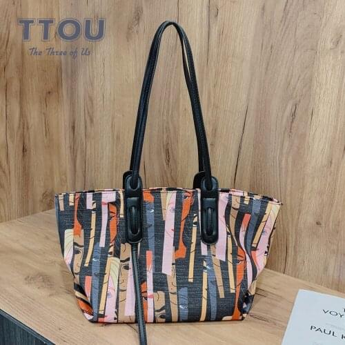 Casual Women Large Capacity Women Handbags Designed Multicolor Female Large Capacity Travel Shoulder Bags Ladies Quality Pu Bags
