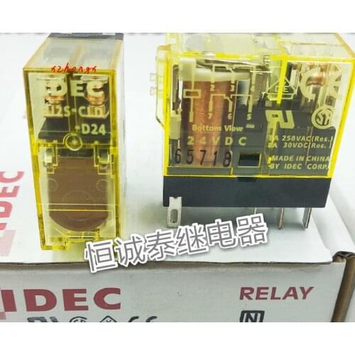 Relay RJ2S-CLD-D24 Thin Type 2 Open 2 Close 8A 8 Pin Diode