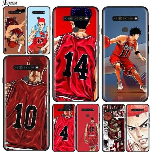 Slamdunk 10 Basketball for LG G8 G8S G8X V30 V35 V40 V50 V60 ThinQ Q60 K40 K50 K51 K61 K71 K92 K62 Soft Black Phone Case
